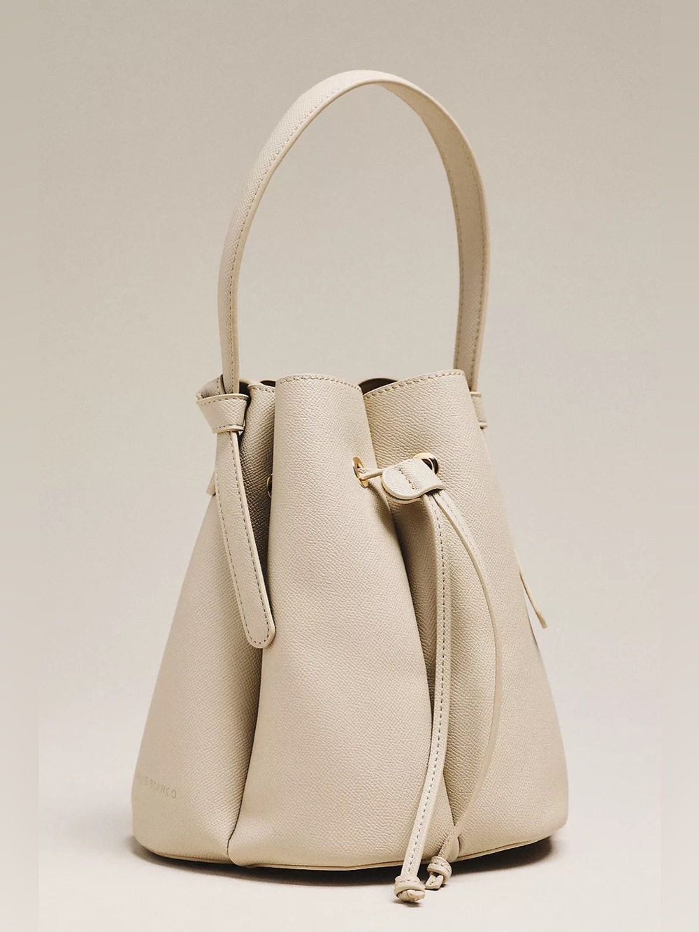 Melie Bianco Laguna Cinched Vegan Leather Bucket Bag